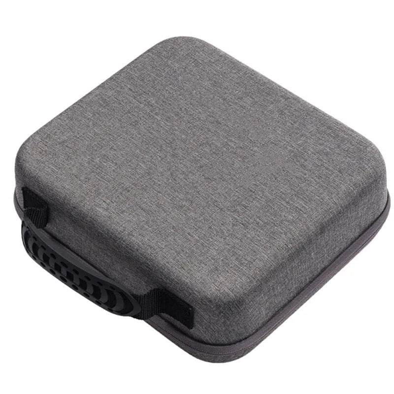 Black Nintendo game console storage bag with EVA shell and velvet lining, 29x25x13cm
