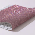 Rhinestone adhesive net sticker with electroplated diamonds in eight-eyes pattern showing multiple colour options