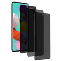 Toughened glass privacy screen protector for Samsung Galaxy phones with anti-peep technology