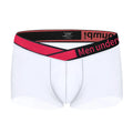 Men's laser gradient low waist seamless underwear in black red white colours