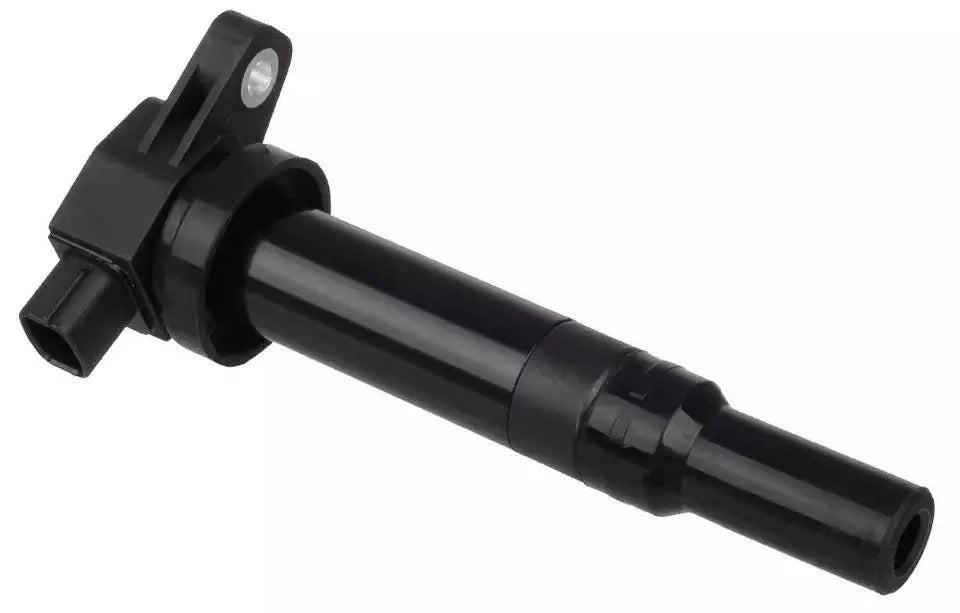 Black Hyundai ignition coil with part number 27301-3E400 DQ9101E for 4-cylinder engines.