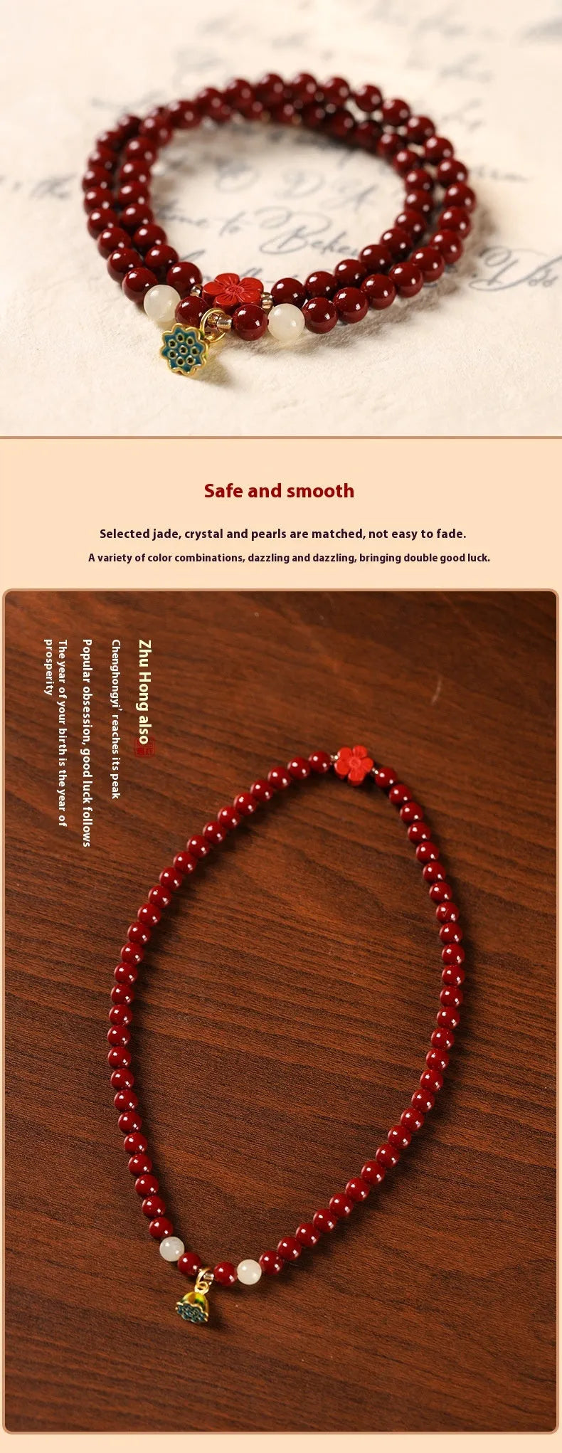 Hand-woven purple gold sand double circle bracelet with a 6mm lotus seedpod bead.