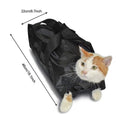 Black cat cleaning and washing bag made from 420D PU Oxford fabric