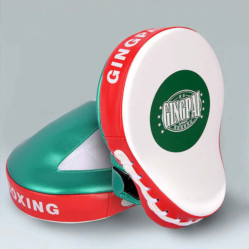 Vertical gold and green PU boxer Sanda baffle target for home fitness training