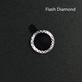 iPhone 12 diamond lens protective film with aluminium alloy ring in gold colour showing Flash Diamond pattern