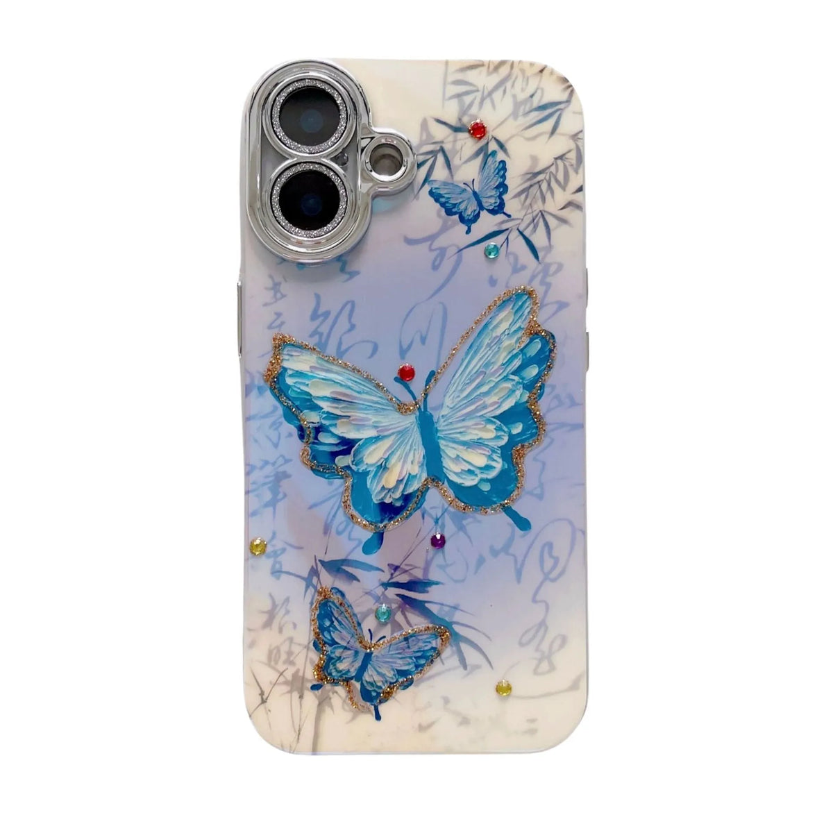 National style IMD anti-fall phone case for iPhone 11 to 16 Pro Max, all-inclusive design, three colour options