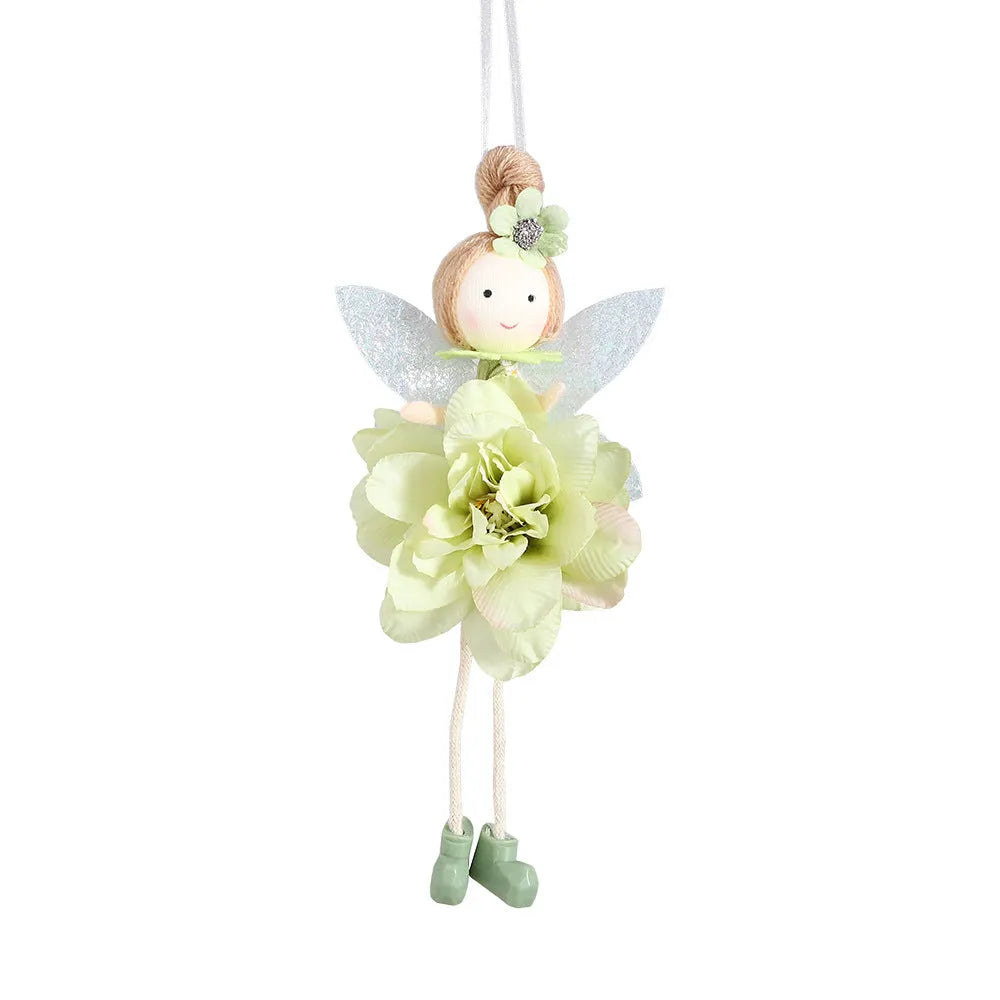 FARCENT cloth elf pendant in dark pink, pink, green, or yellow for Easter decorations, measuring 5cm in height.