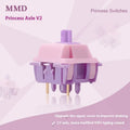 MMD Princess Shaft linear mechanical keyboard switch with customisable pressure options from 28gf to 60gf