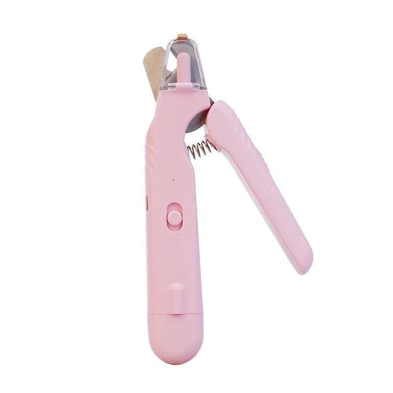 2-in-1 pet nail clipper with LED light, stainless steel blades, 180 x 41 x 22 mm, for dogs and cats