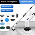 White handheld cleaning ball with rechargeable lithium battery and cleaning brush accessories