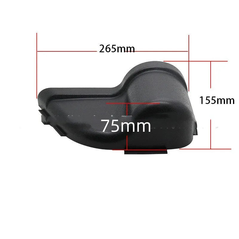 Black ABS plastic door storage box for Jeep Wrangler JK and JL models 2011-2020