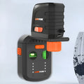 Red dust collection laser level bracket for electric hammer wall drilling and perforation.