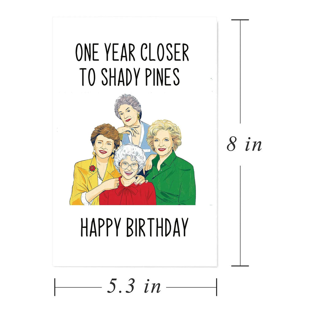 Creative Home simple printed birthday greeting card with a matching envelope in various colours