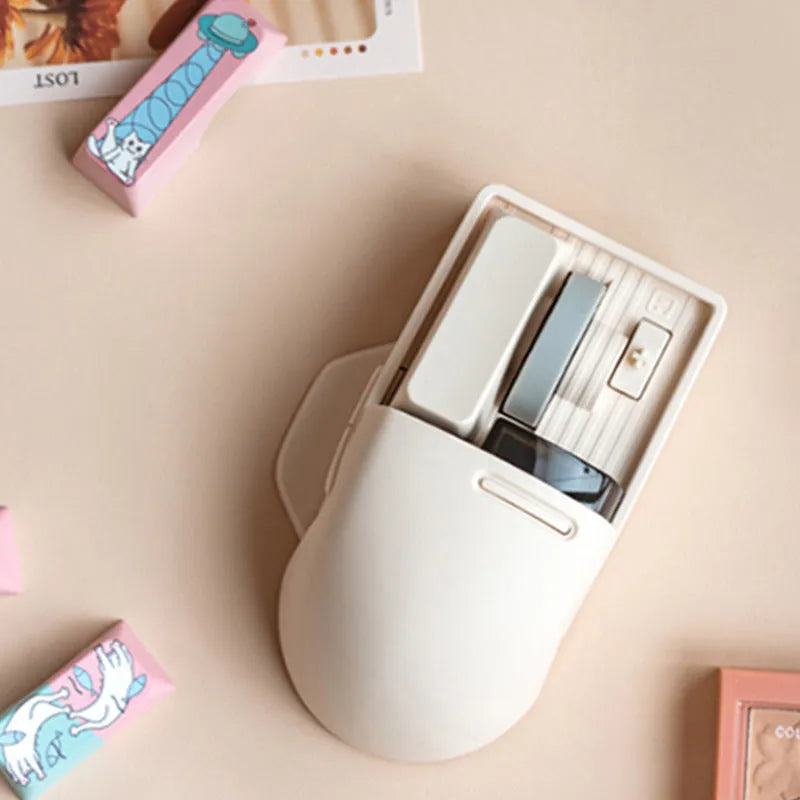 Xiaoqiao wireless computer mouse in tofu colour with ergonomic design and adjustable 4000dpi resolution