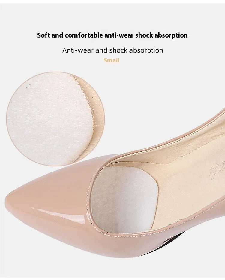 White thin felt tongue stickers for shoe comfort and anti-wear protection