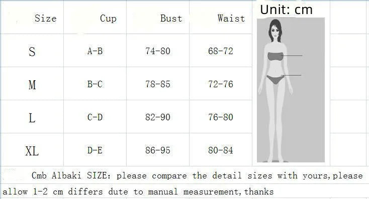 Women's three-piece brown swimsuit set with bra, shorts, and blouse, nylon lining, sizes S M L.