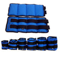 Pair of legging sandbags for athletic training with adjustable weight options from 1kg to 6kg total resistance