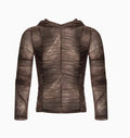 Boys lightweight ice silk bottoming shirt for printing pleating inner wear sets in picture colour.