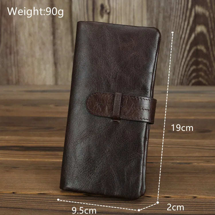 Genuine leather women's wallet with multiple card slots in brown colour