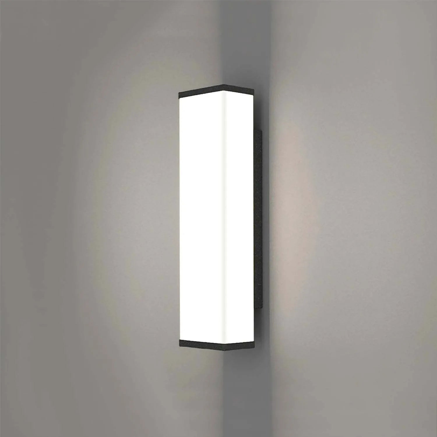 60cm long strip outdoor wall light with stainless steel body and LED illumination