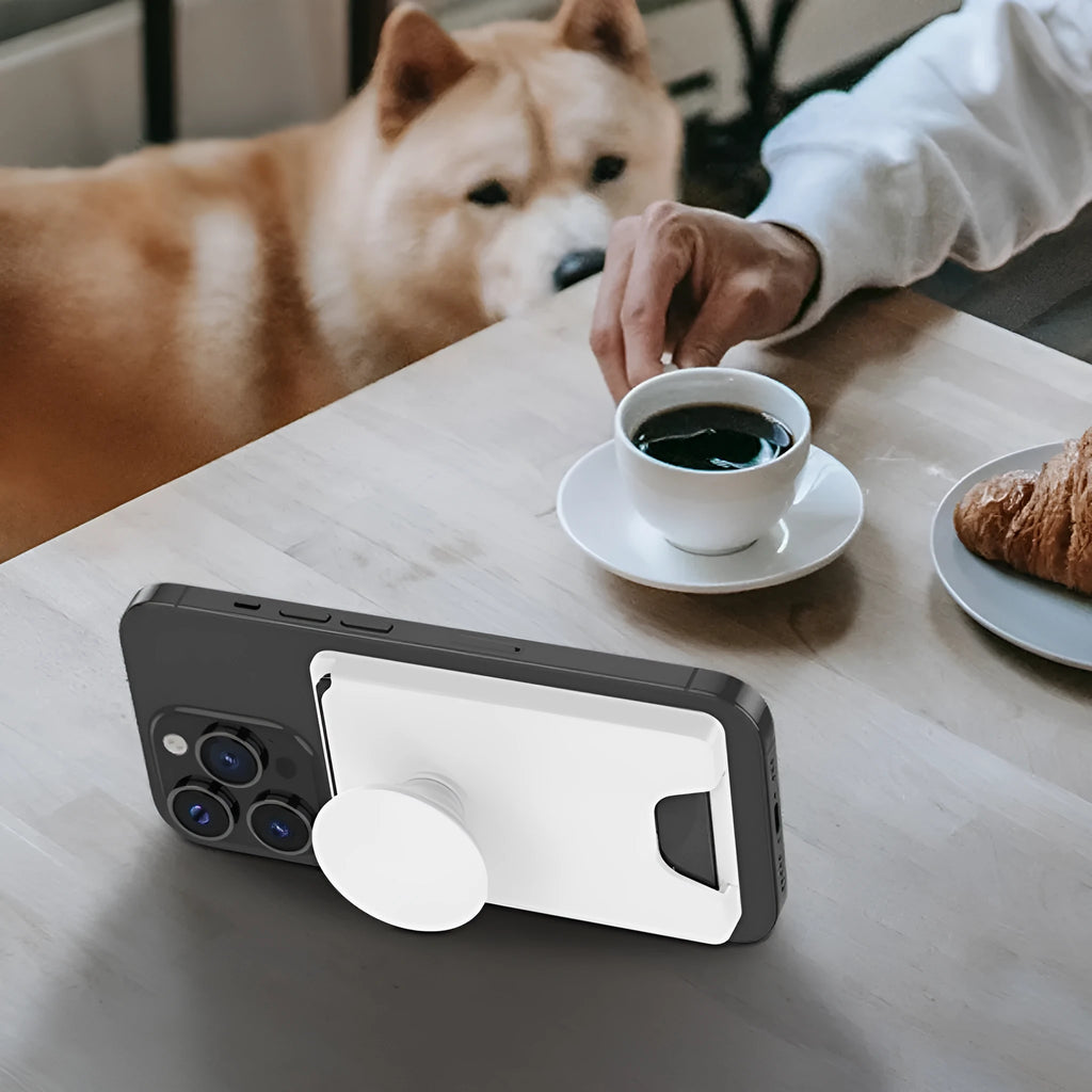 Minimalist magnetic phone holder for iPhone in five office-friendly colours