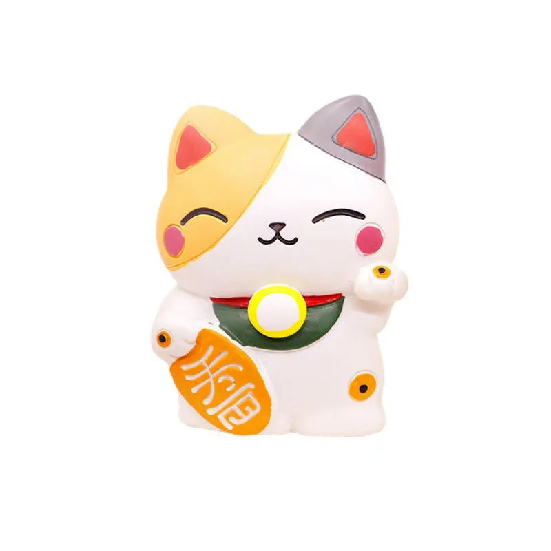 Black and white cat design resin car vent aromatherapy clip with cotton pads