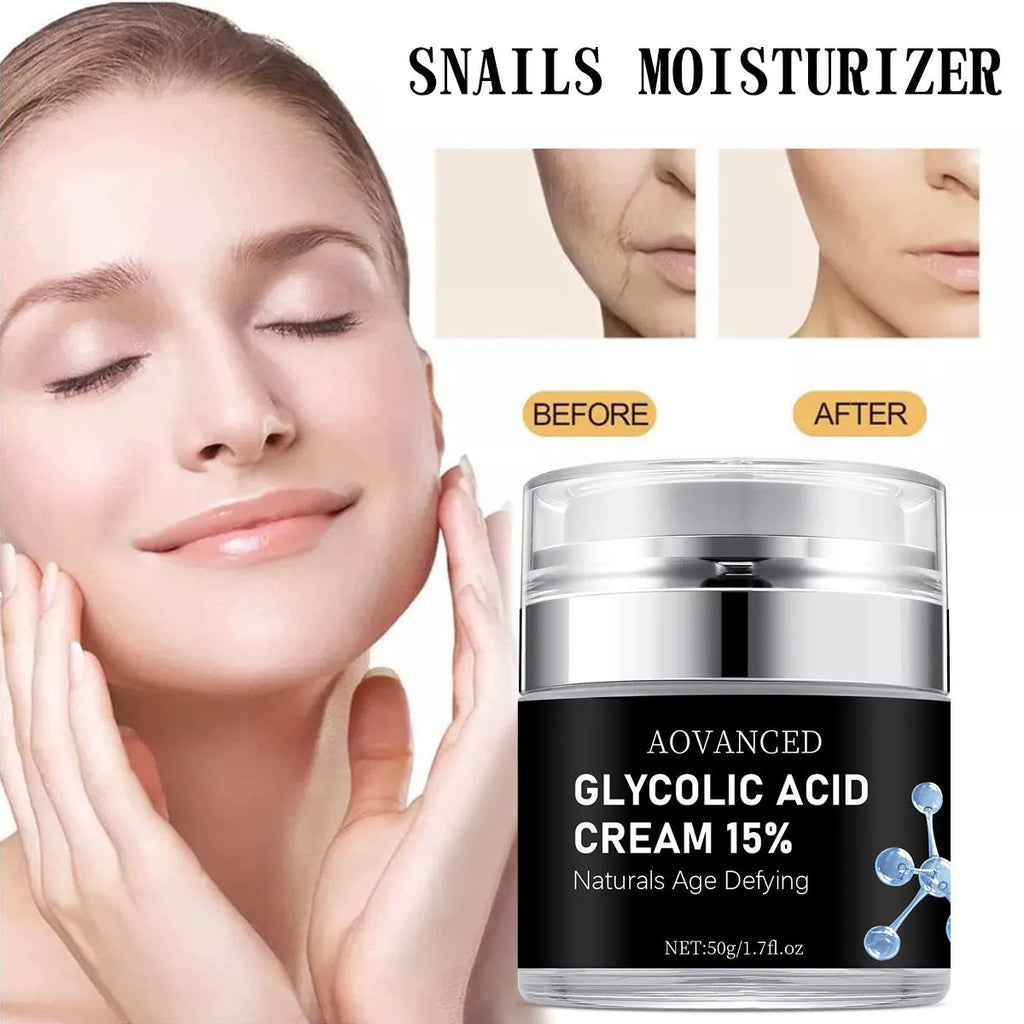 50g jar of salicylate exfoliating cream for smallpox marks, a nourishing moisturiser.