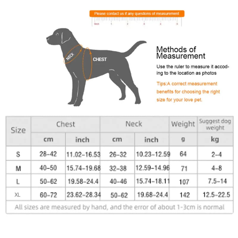 Adjustable mesh dog harness with reflective strips and metal back ring in multiple colour options
