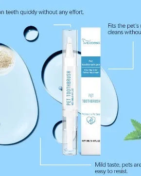 3ml pet toothbrush pen with soft bristles for dog and cat dental care at home