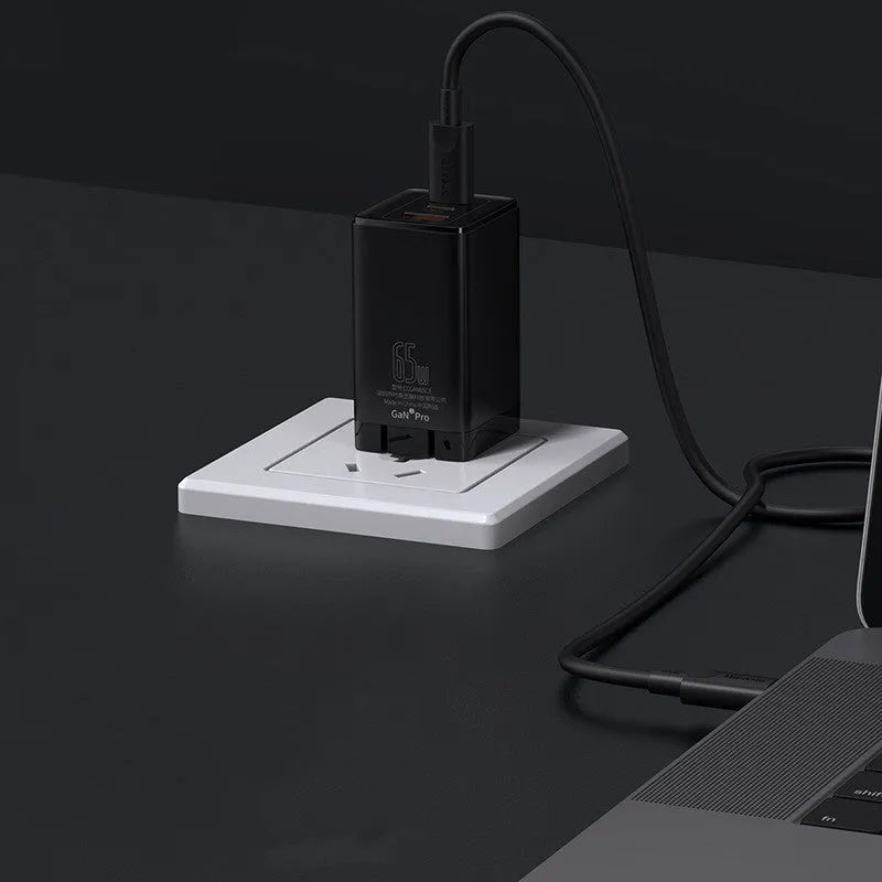 White 12V fast charger with USB and Type-C ports for lithium batteries.