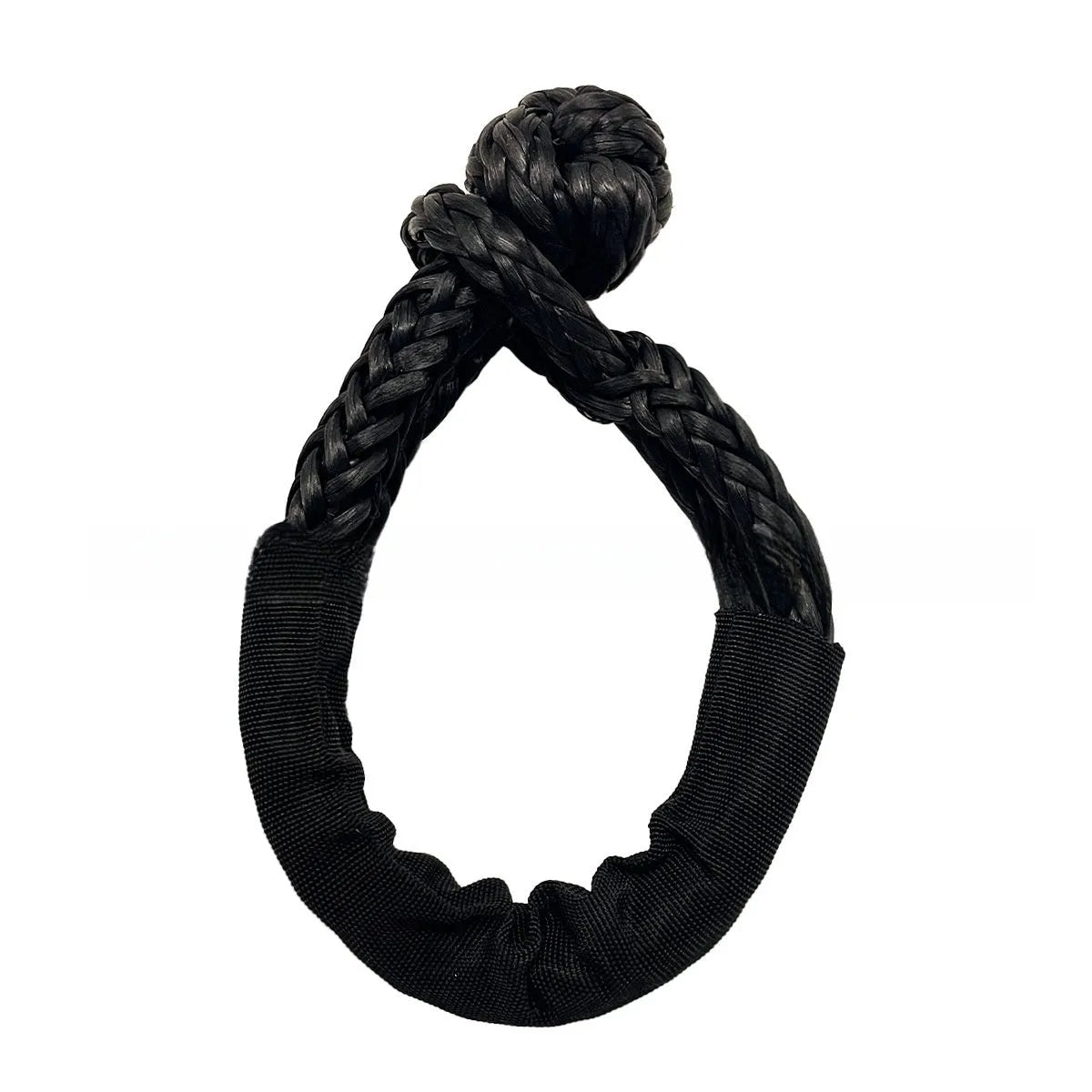 Polymer soft shackle trailer rope for vehicle recovery, shown in a colour option, with 12mm diameter and 17-tonne load rating.