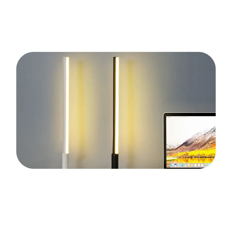 Retro-style aluminium alloy decorative lamp with LED light, measuring D14cm by H48.5cm, on a wooden table.