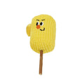 Corn cob-shaped cat toy made from natural polio wood, dimensions 7x6x15cm, for dental care and play
