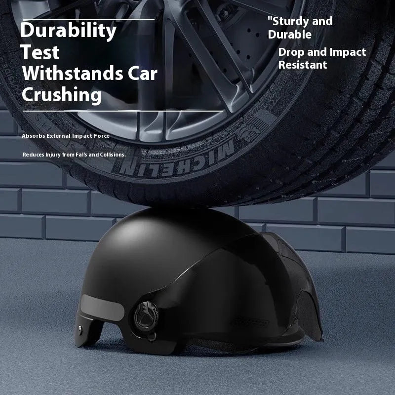 3C certified polypropylene electric motorcycle helmet with sun protection visor in multiple colour options