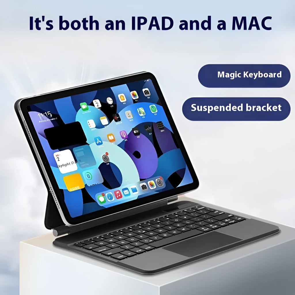 Bluetooth magnetic keyboard case with protective sleeve for 11-inch iPad tablets in five colour options
