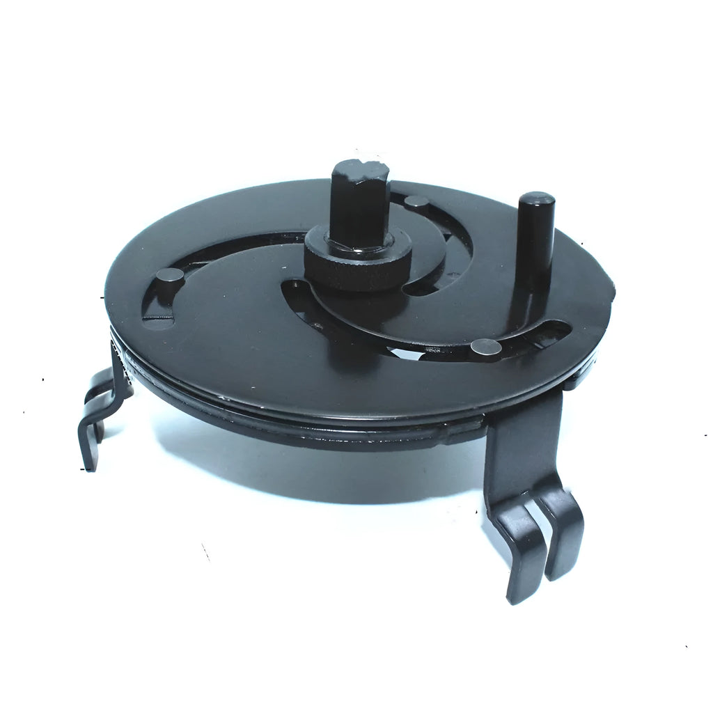Black disk shaped 45 steel fuel tank cap wrench tool for gasoline vehicle disassembly