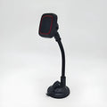 Hose black car air vent phone holder with long brush mount on vehicle vent.