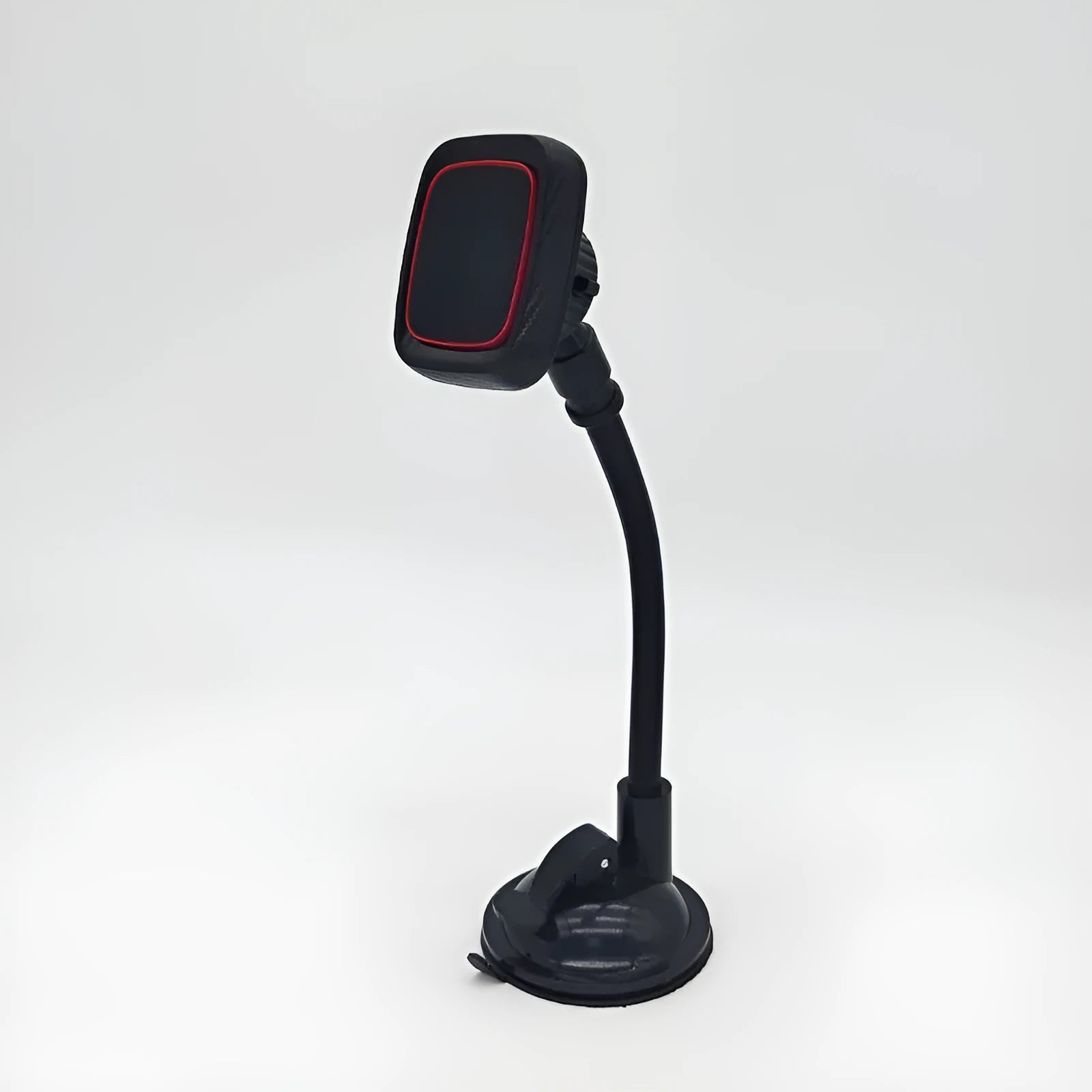 Hose black car air vent phone holder with long brush mount on vehicle vent.