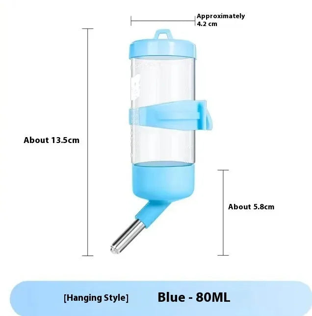 Green ball kettle leak-proof pet water feeder with a 250ml capacity bottle.