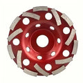 5-inch diamond shaped bowl grinding plate 125mm for concrete wall marble granite stone processing