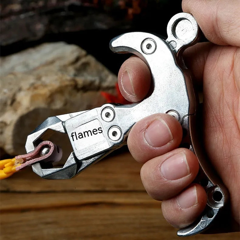 Alloy Release Aid Two-axis Harpoon Clip for archery bowstring release with zinc alloy construction