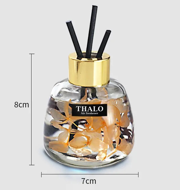 Glass car perfume ornament bottle shape with loose incense function in Blue Wind Bells scent option