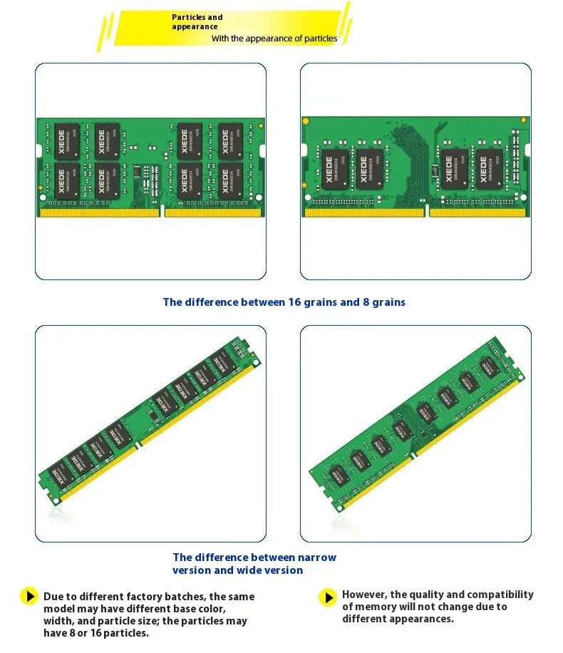 4GB DDR3 1600 desktop memory module with 240-pin DIMM design