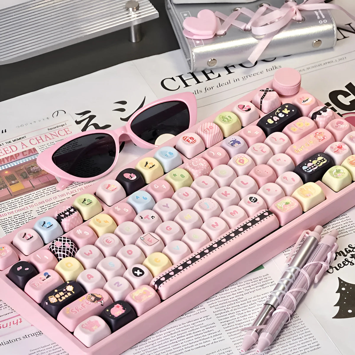 Shugo Chara MOA PBT keycap with five-sided sublimation printing, 32 x 20 x 12 mm single mechanical keyboard keycap