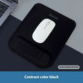 Ergonomic mouse pad with gel wrist support in mint green colour, showing 240x220mm work surface