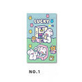 Rabbit-themed sealing pocket packaging bag in rectangular shape with double-layer 8 silk construction
