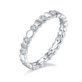Moissanite wedding ring set in S925 silver with platinum plating, sizes 5-9, GRA certificate and gift box.