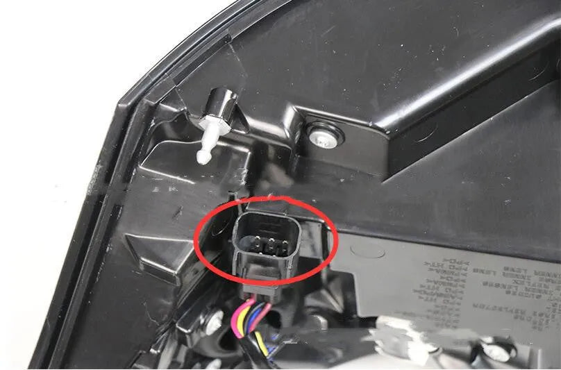 A pair of LED car brake light assemblies for the rear bumper