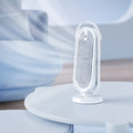 USB tower fan with humidifier in modern design on desktop