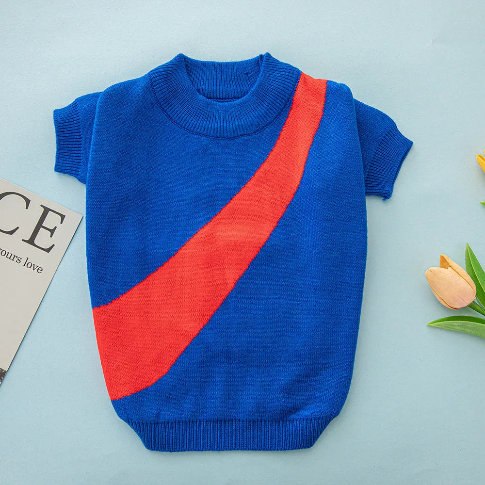 Corgi Poodle wool dog sweater in casual style, available in six colours and sizes for warmth